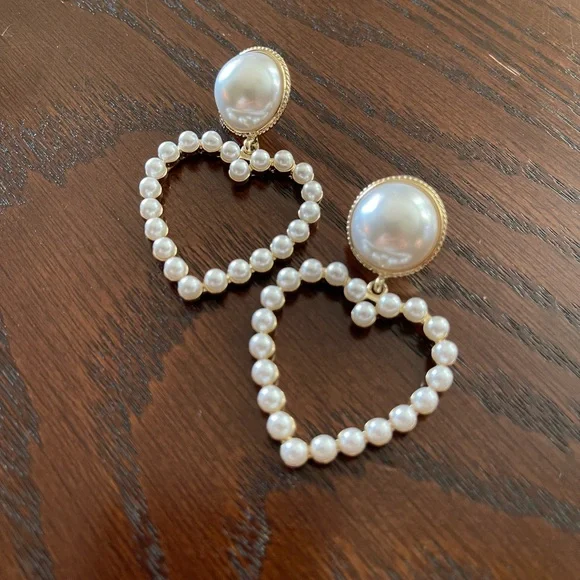 Park Lane Pearl Heart Earrings - Picture 2 of 3